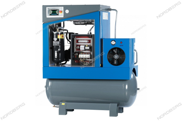 Компрессор винтовой, 15кВт, ресивер 500л, 10Бар, 1910л/мин NORDBERG NCA20RD