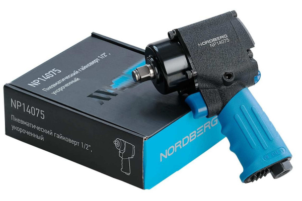 Пневмогайковерт ударный 1/2", 680Нм, укороченный NORDBERG NP14075