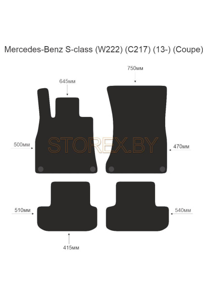Mercedes-Benz S-class (W222) (C217) (13-) (Coupe) copy