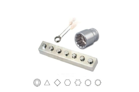 Набор головок торцевых S68H2141S, 1/4"DR Super Tech, 41 предмет
