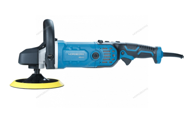 Полировальная машинка NORDBERG NE413, Ø диска 180 мм, 600-3500 об/мин, 1400 Вт