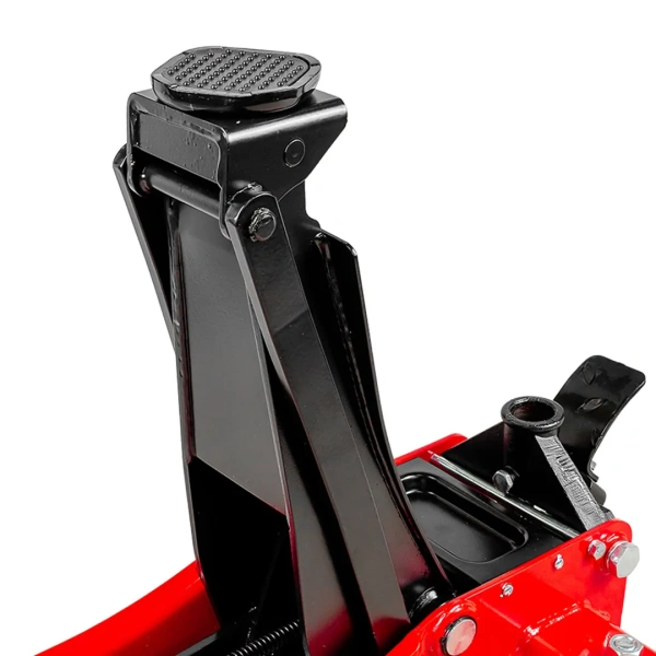 Домкрат подкатной гидравлический низкопрофильный двухпоршневой с резиновой накладкой 5т (h min 95мм, h max 560мм)