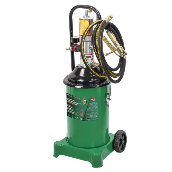 Нагнетатель смазки пневматический перекатной (объем бака 12л)