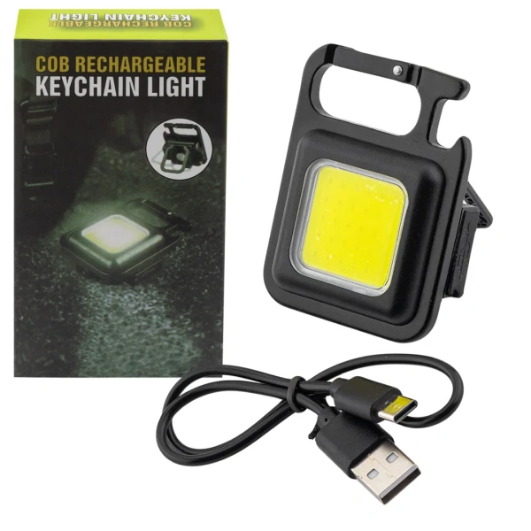 Светильник светодиодный переносной с магнитом и карабином(3 режима,6W CUB,500 mAh,usb провод для зарядки)