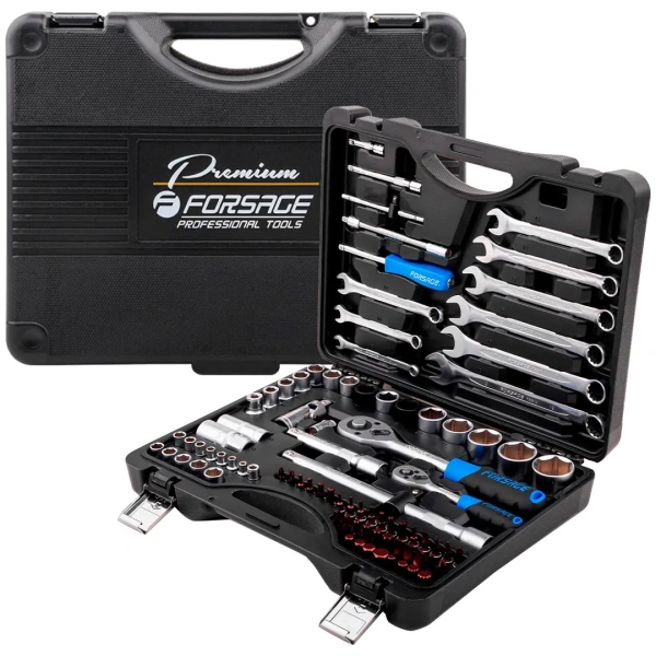 Набор инструментов 82+6пр.1/4''1/2''(6гр.)+(головка-бита 1/4''T40