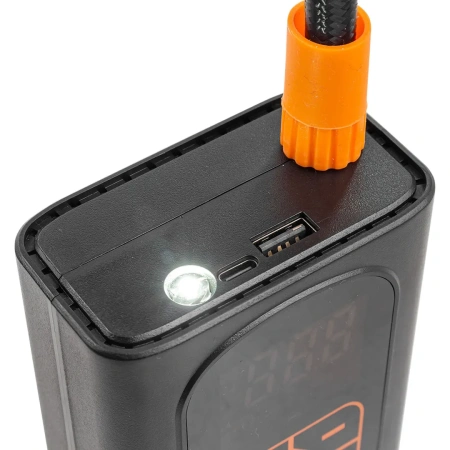 Компрессор поршневой автомобильный беспроводной с цифровым манометром (25л/мин,) F-010