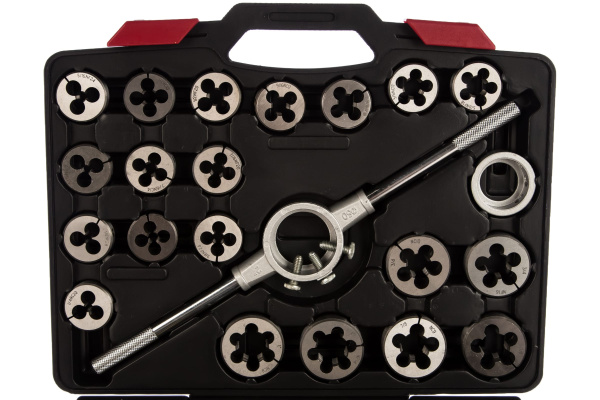 Набор метчиков и плашек SK-5 1/4"-1", кейс, 51 предмет МАСТАК 351-10051C