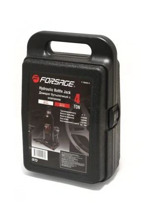 Домкрат бутылочный 4т с клапаном (высота подхвата-180, высота подъема-350мм)