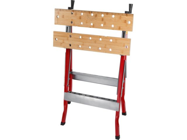 Верстак складной WORTEX WB 1060 в кор. БАМБУК, 605x640x800 мм, регулировка столешницы