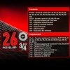 Набор инструментов ударных 26пр. 3/4''(6гр.)