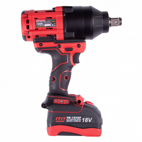 Гайковерт аккумуляторный ударный MIGHTY SEVEN DW-601A, 3/4", 1900 Нм, 18 В