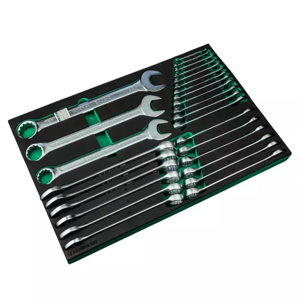 Набор ключей комбинированных GARWIN PRO 646077 (27 пр., 6-36 мм, в ложементе EVA)