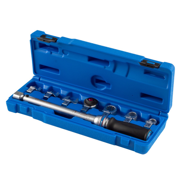 Ключ динамометрический серии "FIT" KING TONY 345104D08MR (9х12 мм, с набором насадок 10-17 мм, 10-60 Нм, кейс)