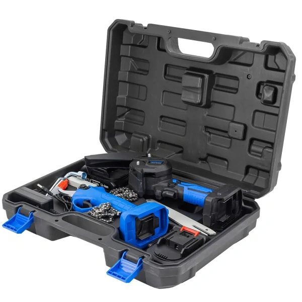 Набор cадового аккумуляторного инструмента (пила сабельная аккумуляторная WT02F1230, пила сабельная аккумуляторная CSR 1118 E) в комплекте с аксессуар