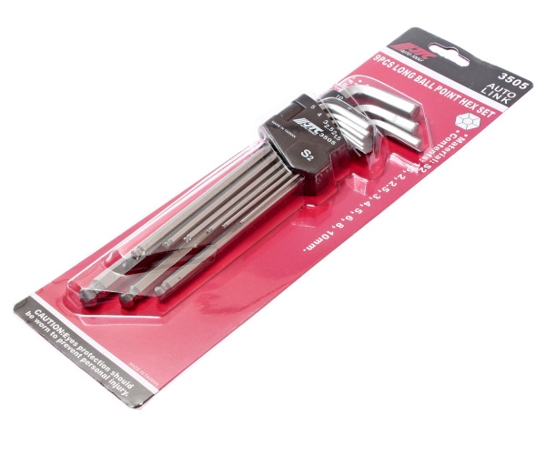 Набор ключей шестигранных удлиненных с шаром JTC 3505 (1,5-10 мм, 9 предметов)