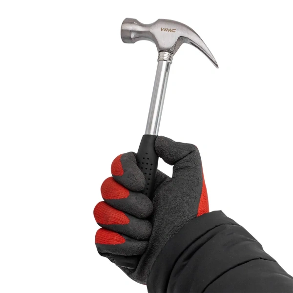 Молоток-гвоздодер с прорезиненной рукояткой 350гр. (L-250мм)