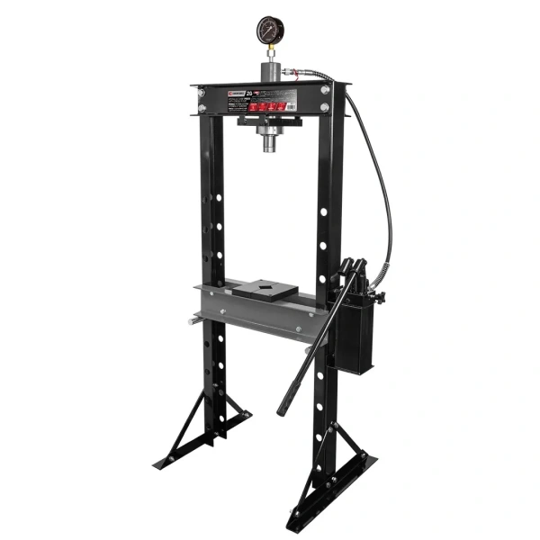 Пресс гидравлический с двухскоростной станцией, 20т (раб. высота:0-1040мм, раб. ширина: 490мм, ход штока: 190мм)