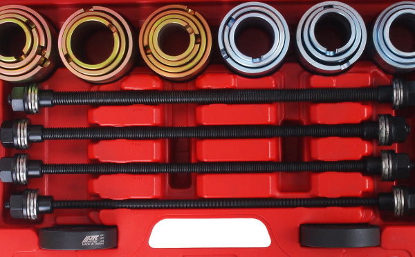 Набор инструментов для демонтажа/монтажа сайлентблоков универсальный JTC 4091 (внутр. d=34-72 мм, 26 пр.)