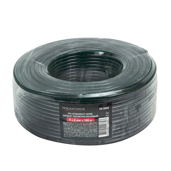 Шланг полиуретановый 8мм x 6мм x 100м (10-12бар, раб. t от -30 до +60°С)