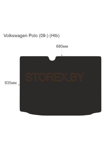 Volkswagen Polo (09-) (Htb) Багажник copy