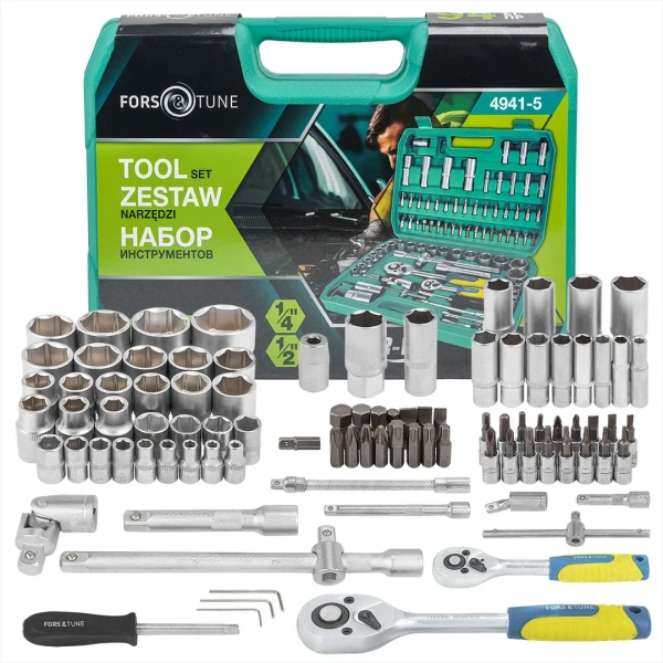 Набор инструментов 94пр. 1/4'', 1/2''