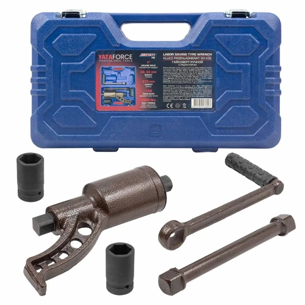 Гайковерт ручной с редуктором (Головки-32мм и 33мм, длина-270мм, передаточное число 1:58, 4800 Н/м)