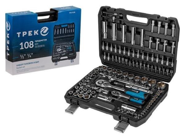 Набор головок и бит 108пр. ТРЕК