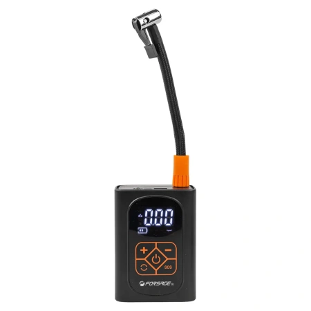 Компрессор поршневой автомобильный беспроводной с цифровым манометром (25л/мин,) F-010