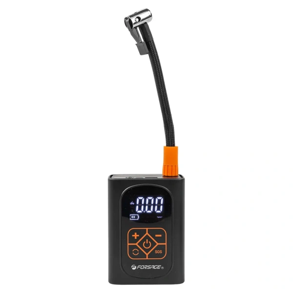 Компрессор поршневой автомобильный беспроводной с цифровым манометром (25л/мин,) F-010