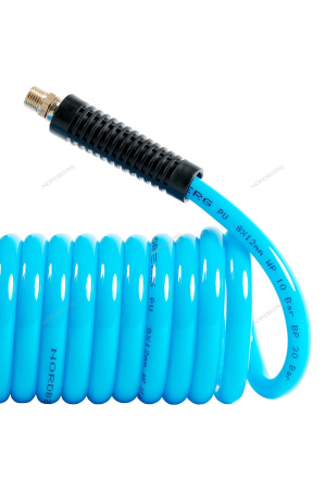 Шланг воздушный спиральный полиуретановый NORDBERG HS0816PU, Ø8х12 мм, 16 м