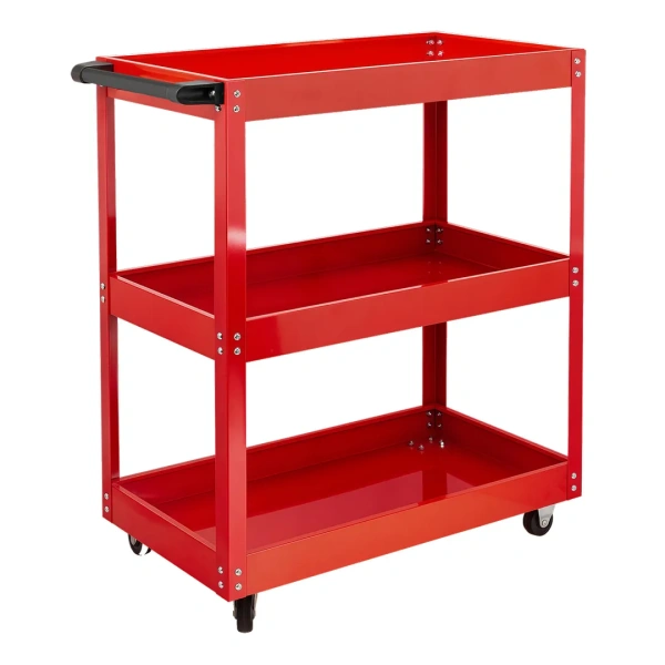 Тележка инструментальная металлическая 3-х полочная