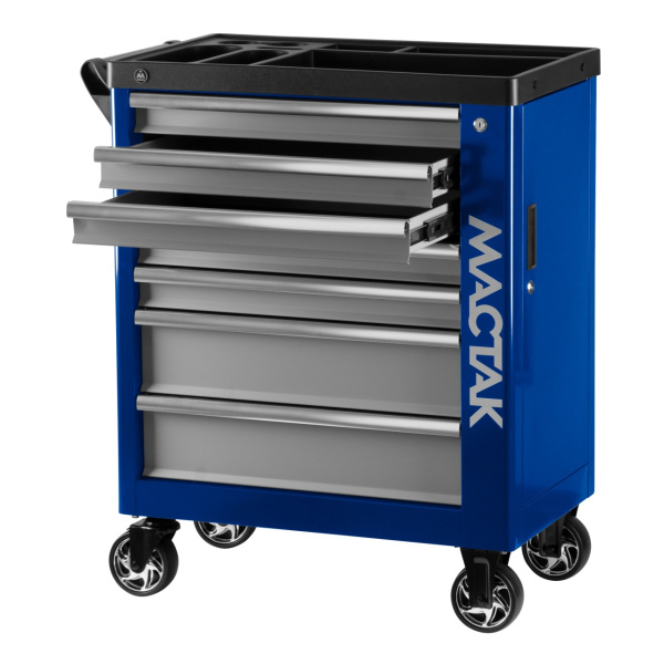 Тележка инструментальная НОВА МАСТАК 521-07580B (7 выдвижных ящиков, синяя)