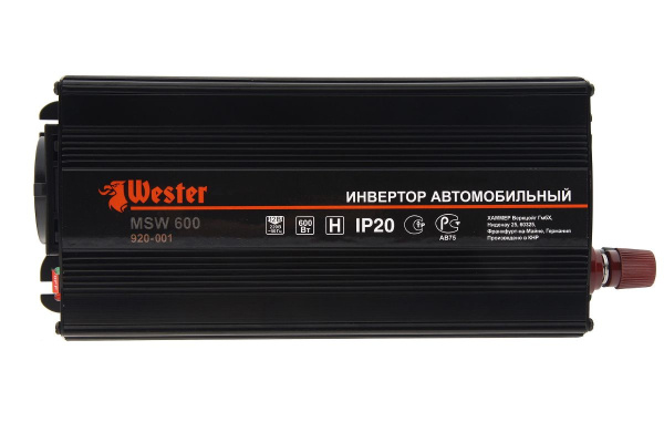 Преобразователь инверторный а/м WESTER MSW600