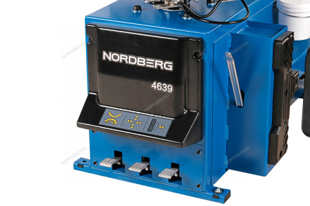 Станок шиномонтажный NORDBERG 4639E(B) полуавтомат, односкоростной, зажимы 12-24" синий