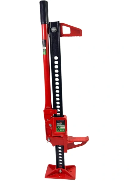 Домкрат реечный 3т 33''(высота подхвата - 155мм, высота подъема - 700мм)