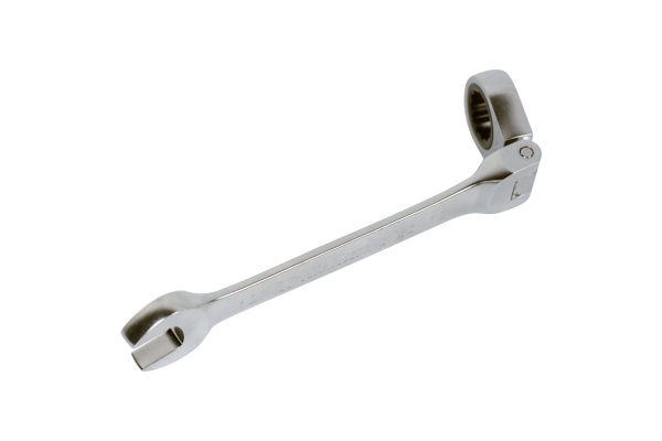 Ключ трещоточный комбинированный с шарниром 17 мм KING TONY 373017M