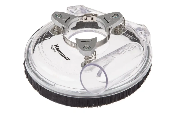 601678 Кожух для УШМ Hammer Flex DS125А 125мм с щеткой, прозрачный