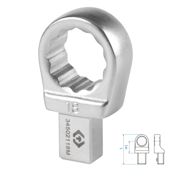 Насадка накидная серии FIT KING TONY 34502118M (18 мм, 9х12 мм)