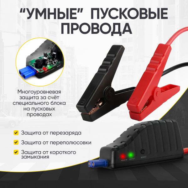 Пусковое устройство 12В, 12 000 мАч, 500/800А iCartool IC-JSD12