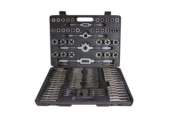 Набор метчик.и плашек110пр(2х0.4,3х0.5,4х0.7,5х0.8,6х0.75-1,8х0.75-1,25,9х0.75-1.25,10х0.75-1.5,11х0.75/1/1.25/1.5, 12х0.75-1.75,14х1-2,16х1-2,18х1.5)