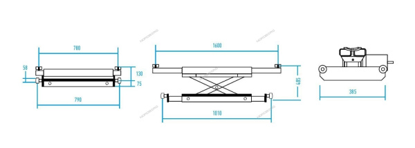 Траверса гидравлическая NORDBERG N433 (г/п 3 тонны)