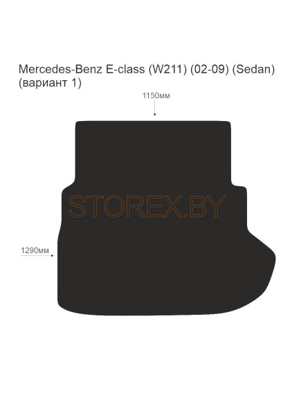 Mercedes-Benz E-class (W211) (02-09) (Sedan) Багажник (вариант 1) copy