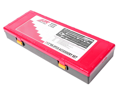 Набор инструментов слесарно-монтажный JTC K4082 (1/2", 8 предметов в кейсе, ключ трещот.,ворот.,удлинит.)