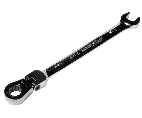 Ключ комбинированный трещоточный шарнирный JTC 3449 (8х8 мм)