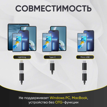 Видеоэндоскоп USB, 2Мп, 1920x1080, 3м, 5.5 мм зонд iCartool IC-V553
