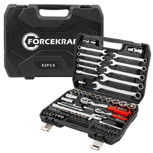 Набор инструментов 82пр. 1/2'',1/4''(6гр.)(4-32мм) Profi