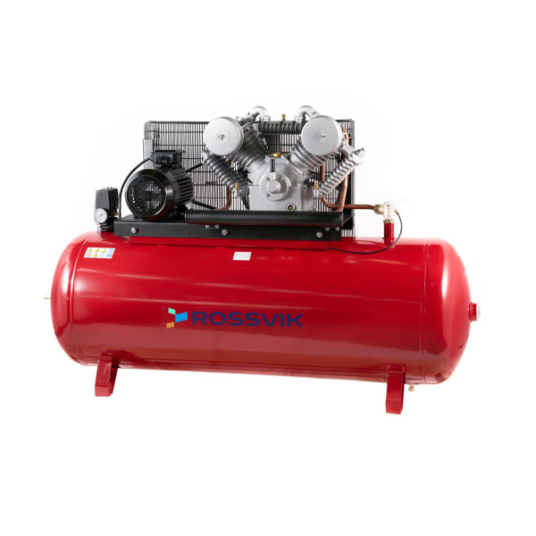 Компрессор ROSSVIK СБ4/Ф-500.LТ100/16-7,5 (1000 л/мин, 16 бар, ресивер 500 л, 380 В/7,5 кВт, RAL3001 красный)