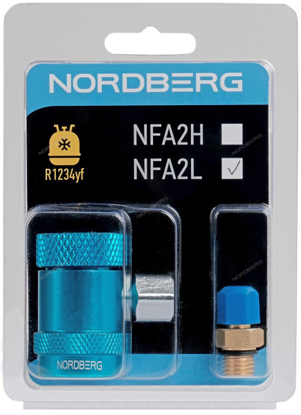 Муфта быстросъемная R1234yf низкое давление синяя NORDBERG NFA2L