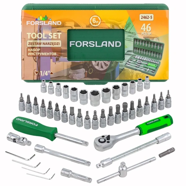 Набор инструментов 46пр.1/4''(6гр.)(4-14мм)
