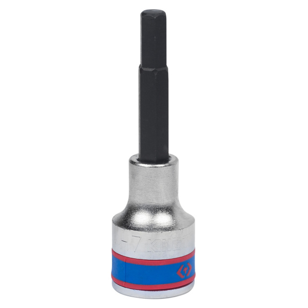 Насадка (бита) торцевая 1/2", HEX, 7 мм, L = 80 мм KING TONY 403507